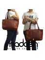 Women's Shoulder Tote Handbag With Wallet Brown Shoulder Office Handmade Bag
